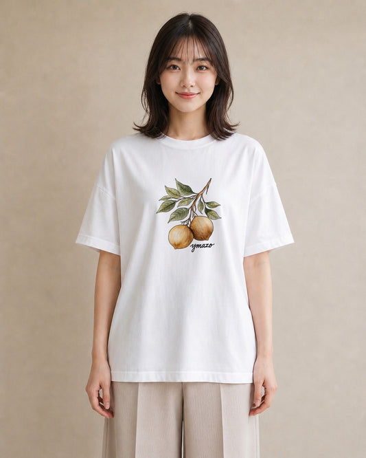 プリントTシャツ レディース アボカド 食べ物 フード イラスト ラフカジュアル 誕生日プレゼント 綿100 白T YMAZO