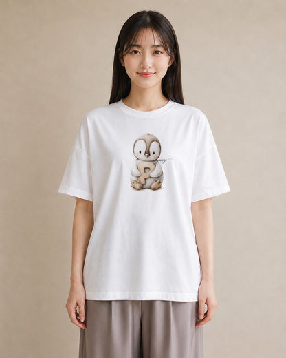 半袖Tシャツ レディース 白文鳥 ペット 動物 イラスト ガーリー 母の日 ビーチ 白T YMAZO