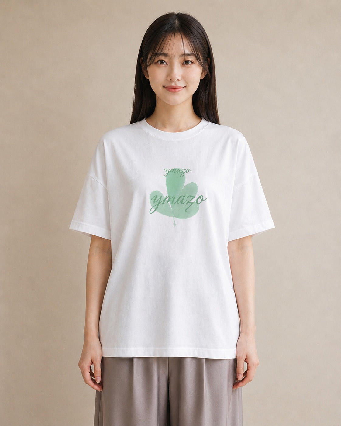 グラフィックTシャツ レディース 多肉植物 植物 ボタニカル イラスト ラフカジュアル 夏コーデ 通学 白T YMAZO