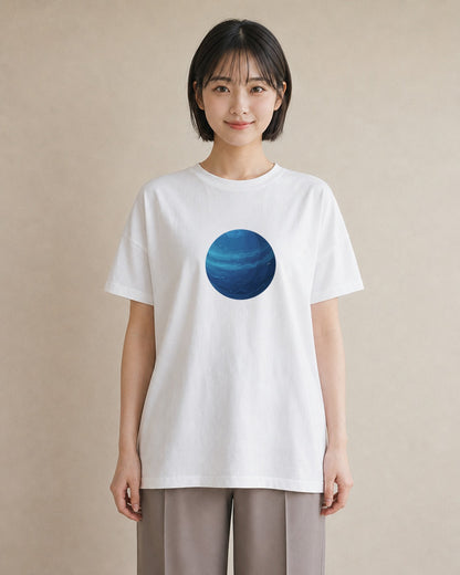 グラフィックTシャツ レディース 地球 星空 宇宙 イラスト ホワイトデー 春服 白T YMAZO