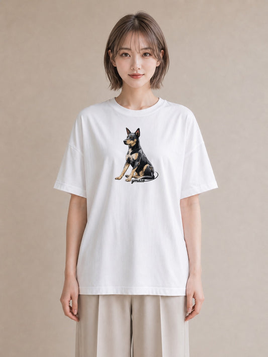 Tシャツ レディース 保護犬 犬 いぬ イラスト 抜け感 デイリーウェア 休日 白T