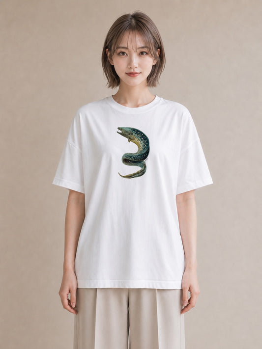 デザインTシャツ レディース レオパ ペット 動物 イラスト 北欧風 ホワイトデー 春服 白T YMAZO