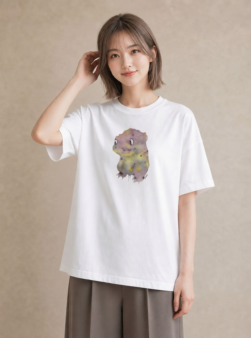プリントTシャツ レディース カエル ペット 動物 イラスト お洒落 春コーデ 姉妹 白T YMAZO