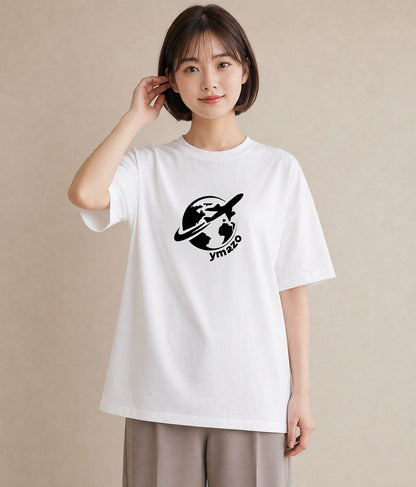Tシャツ レディース 旅 トラベル スタンプ イラスト シンプル 秋コーデ おしゃれギフト 白T YMAZO