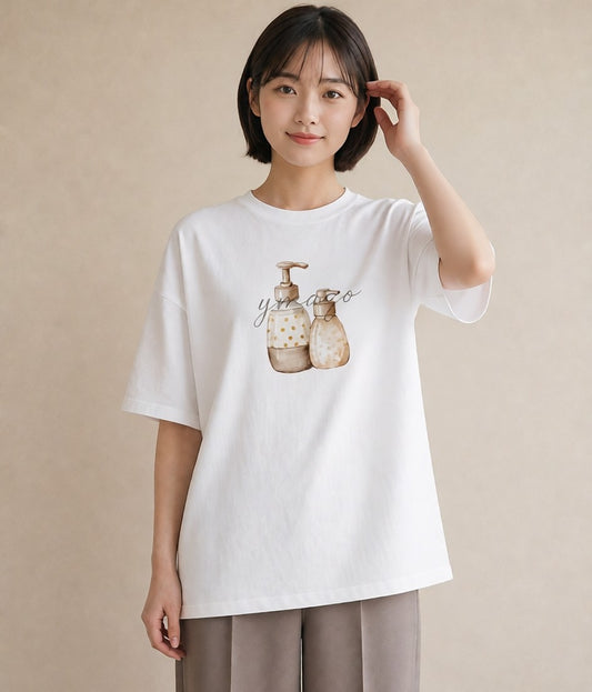 Tシャツ レディース クリームソーダ 食べ物 フード イラスト ラフカジュアル 女子会 お揃い 白T YMAZO