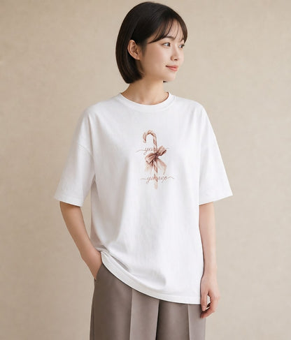 デザインTシャツ レディース キャンディ 食べ物 フード イラスト ゆるかわ 帰省 ラフ 白T YMAZO