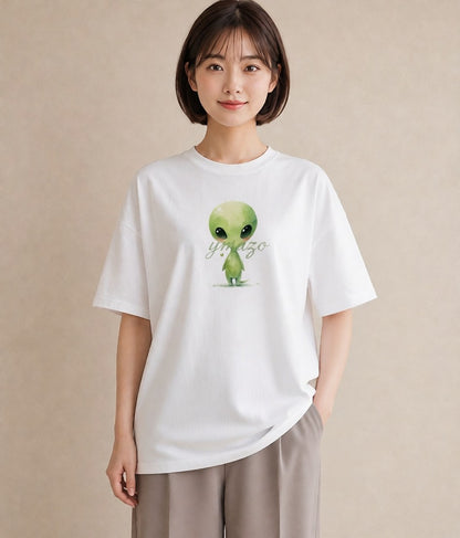 Tシャツ レディース 惑星 星空 宇宙 イラスト きれいめカジュアル 女性向けギフト 散歩 白T YMAZO