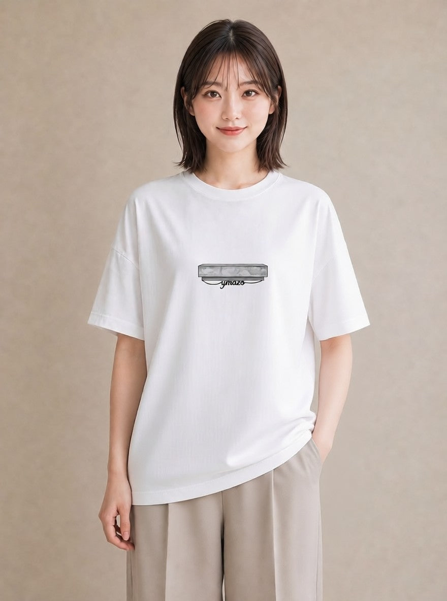 グラフィックTシャツ レディース 雨上がりのベンチ ベンチ ナチュラル アンティーク イラスト 抜け感 ルームウェア ギフト 白T YMAZO