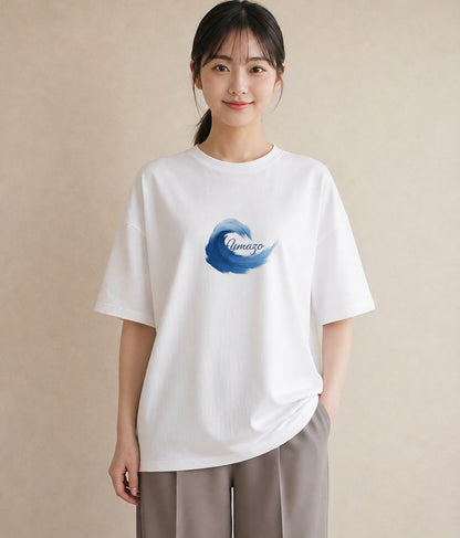 半袖Tシャツ レディース 波 星空 宇宙 イラスト ボタニカル おしゃれギフト 社会人 白T YMAZO