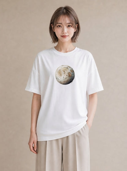 Tシャツ レディース 山羊座 星空 宇宙 イラスト 散歩 お出かけ 白T YMAZO