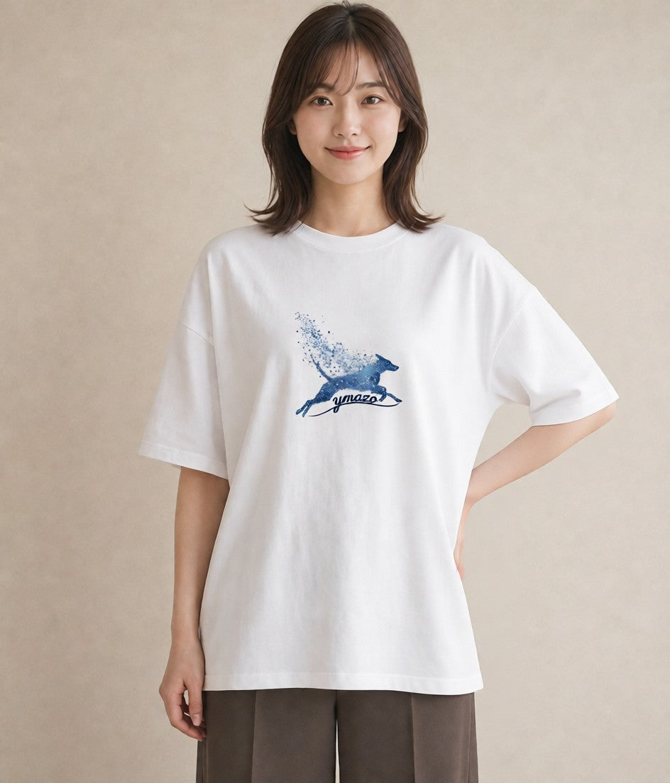 プリントTシャツ レディース 乙女座 星空 宇宙 イラスト 個性的 クリスマス 旅行 白T YMAZO