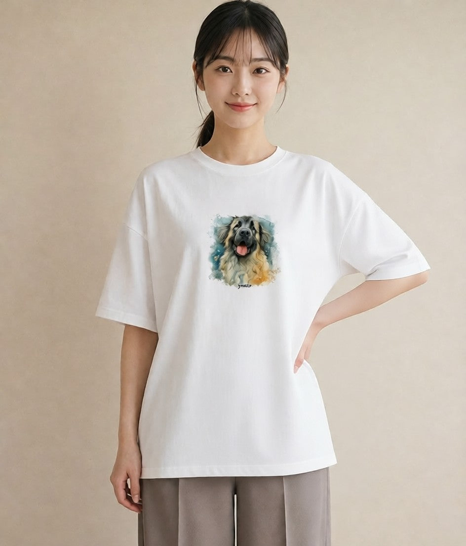デザインTシャツ レディース 黒柴 犬 いぬ イラスト シック 親子 20代 白T YMAZO