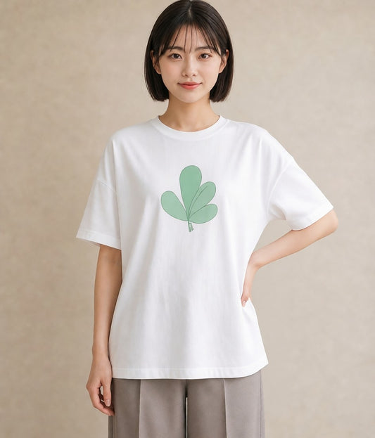 デザインTシャツ レディース 観葉植物 植物 ボタニカル イラスト 個性的 帰省 ラフ 白T YMAZO