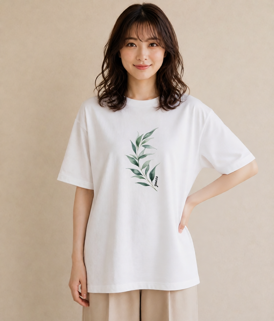 半袖Tシャツ レディース すずらん 花 花柄 イラスト モード ホワイトデー 春服 白T