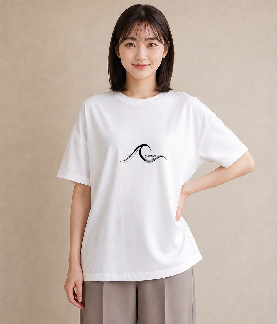 半袖Tシャツ レディース 紙の船 水辺 ナチュラル アンティーク イラスト シック 週末コーデ 敬老の日 白T YMAZO