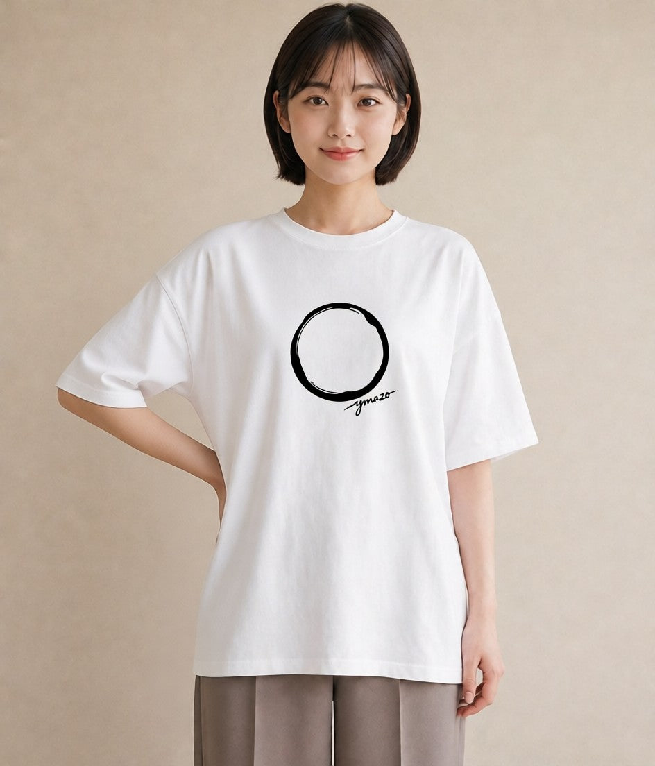 グラフィックTシャツ レディース 手鏡 アンティーク レトロ ナチュラル イラスト シック 春服 ミセス 白T YMAZO