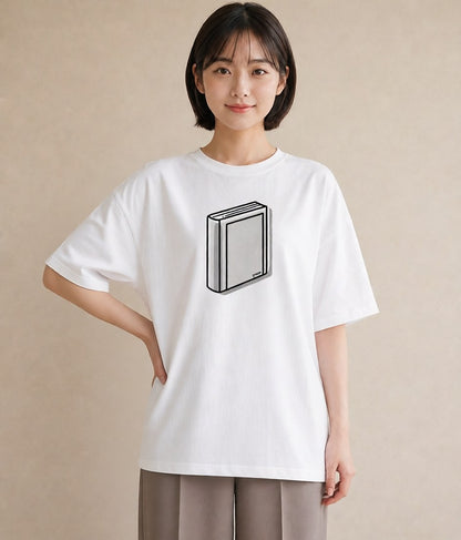 Tシャツ レディース 本 読書 ブック イラスト 休日コーデ ギフト 母の日 白T YMAZO