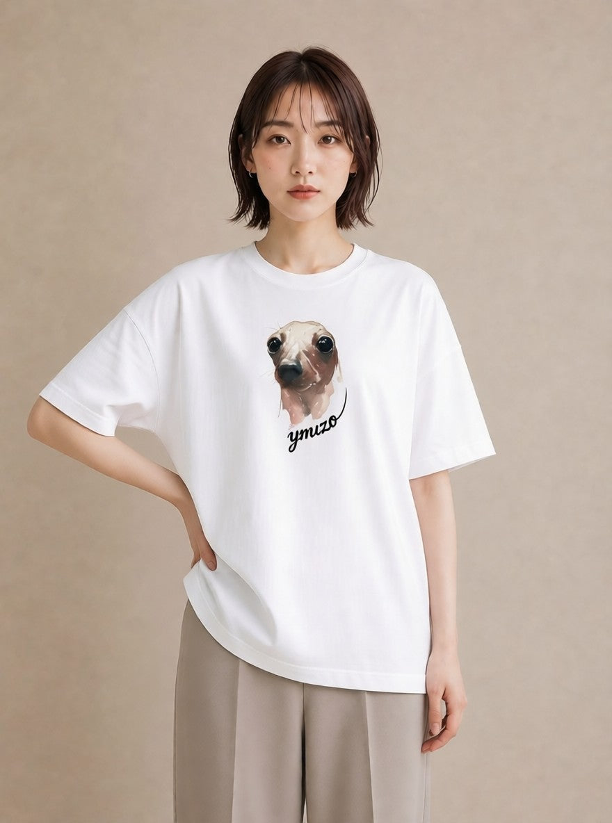 半袖Tシャツ レディース ラッコ 動物 アニマル イラスト 休日コーデ 送別ギフト 通勤 白T YMAZO