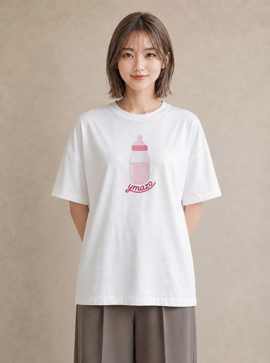 グラフィックTシャツ レディース ガラス瓶 小枝 ボタニカル ナチュラル アンティーク イラスト 女性 旅行用 白T