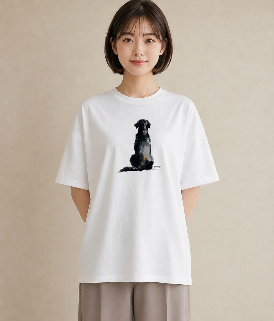 半袖Tシャツ レディース 保護犬 犬 いぬ イラスト 普段使い 秋コーデ おしゃれギフト 白T YMAZO