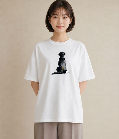 半袖Tシャツ レディース 保護犬 犬 いぬ イラスト 普段使い 秋コーデ おしゃれギフト 白T YMAZO