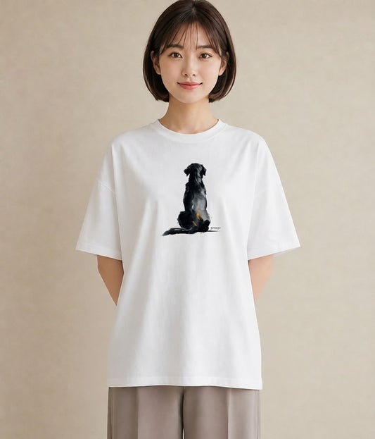 半袖Tシャツ レディース 保護犬 犬 いぬ イラスト 普段使い 秋コーデ おしゃれギフト 白T YMAZO