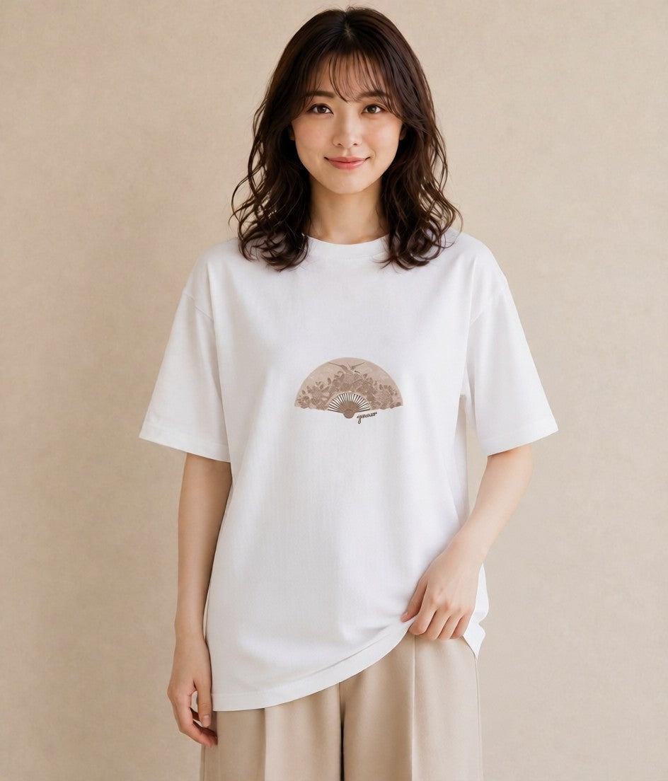 デザインTシャツ レディース 風鈴 ガラス 夏 ナチュラル アンティーク イラスト シック カフェ服 クリスマス 白T YMAZO