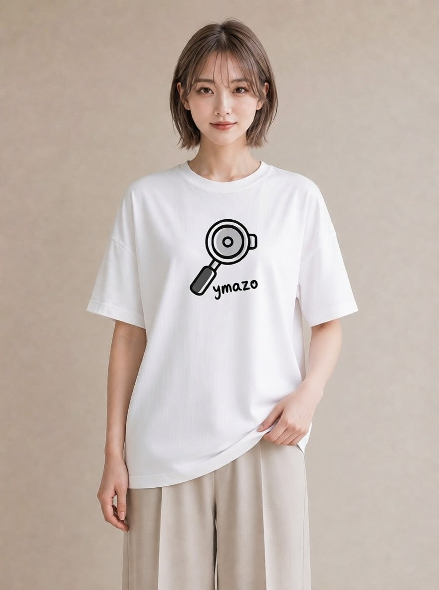 Tシャツ レディース コーヒー カフェ 珈琲 イラスト ニュアンス 春コーデ 姉妹 白T YMAZO