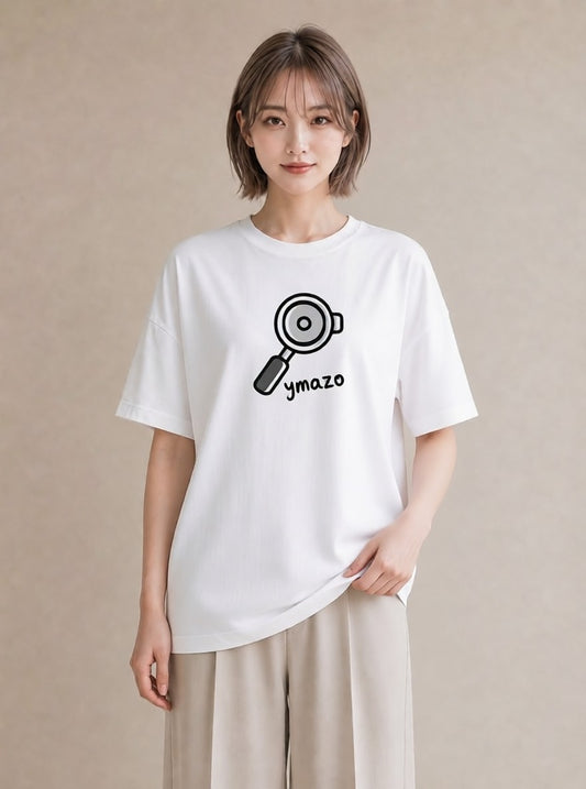 Tシャツ レディース コーヒー カフェ 珈琲 イラスト ニュアンス 春コーデ 姉妹 白T YMAZO