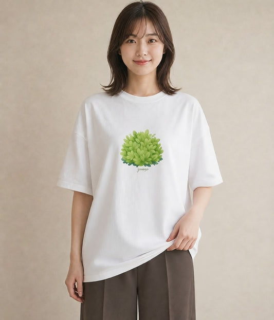 デザインTシャツ レディース つる 植物 ボタニカル イラスト 抜け感 姉妹 送別ギフト 白T YMAZO