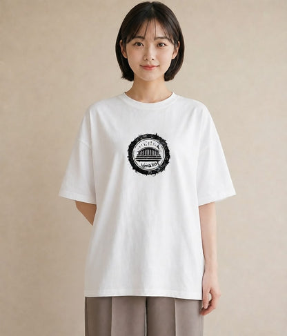 半袖Tシャツ レディース 旅 トラベル スタンプ イラスト 抜け感 おしゃれギフト 社会人 白T YMAZO