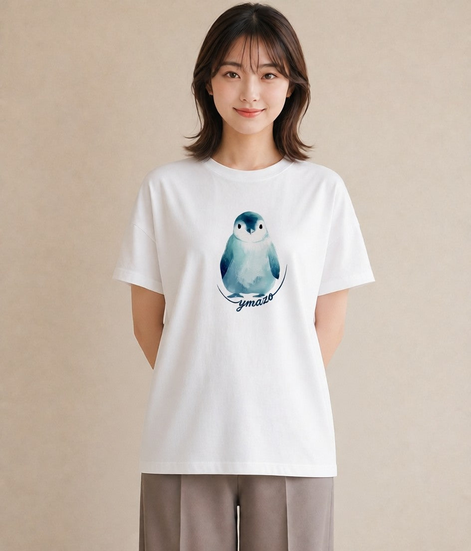 Tシャツ レディース 白文鳥 ペット 動物 イラスト ゆるかわ 春コーデ 姉妹 白T YMAZO