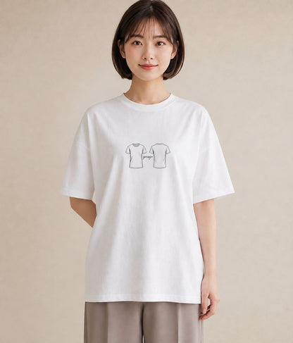 Tシャツ レディース バレエシューズ バレエ トウシューズ ナチュラル アンティーク イラスト 韓国風 友達ギフト 部屋着 白T YMAZO