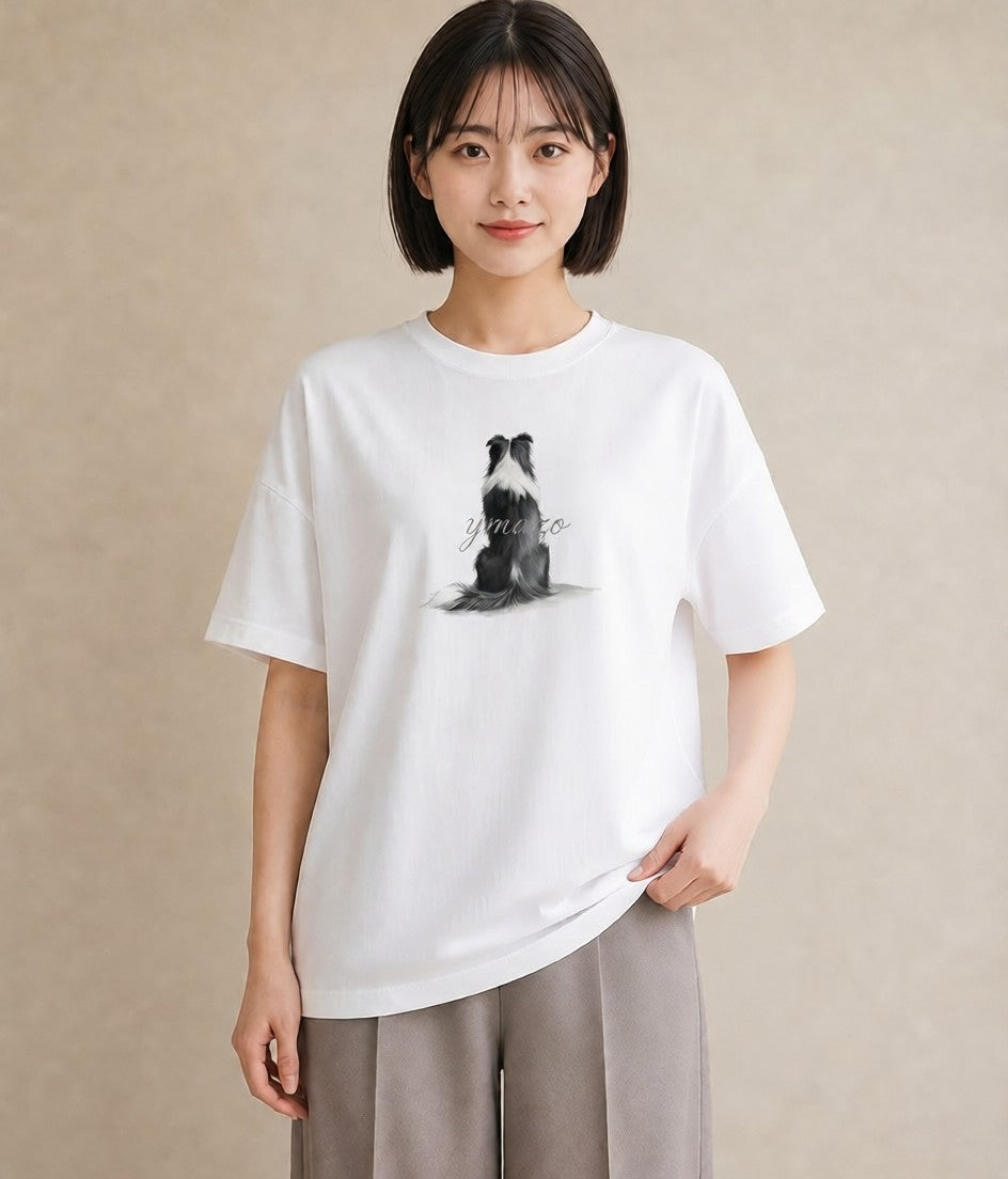 Tシャツ レディース 靴下猫 猫 ねこ イラスト 水彩風 レイヤード 友達ギフト 白T YMAZO