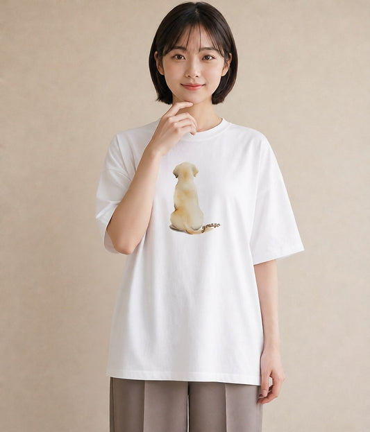 Tシャツ レディース ラブラドールレトリバー 犬 いぬ イラスト モード 女性向けギフト 散歩 白T YMAZO