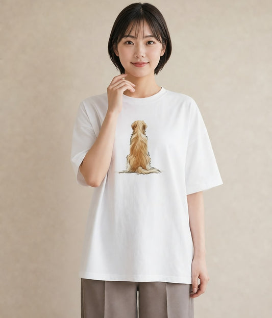 Tシャツ レディース 保護犬 犬 いぬ イラスト ゆるコーデ 週末コーデ 敬老の日 白T YMAZO