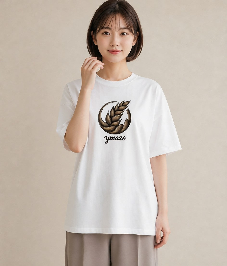 プリントTシャツ レディース パン ベーカリー レトロ イラスト 北欧風 ビーチ デイリーウェア 白T YMAZO