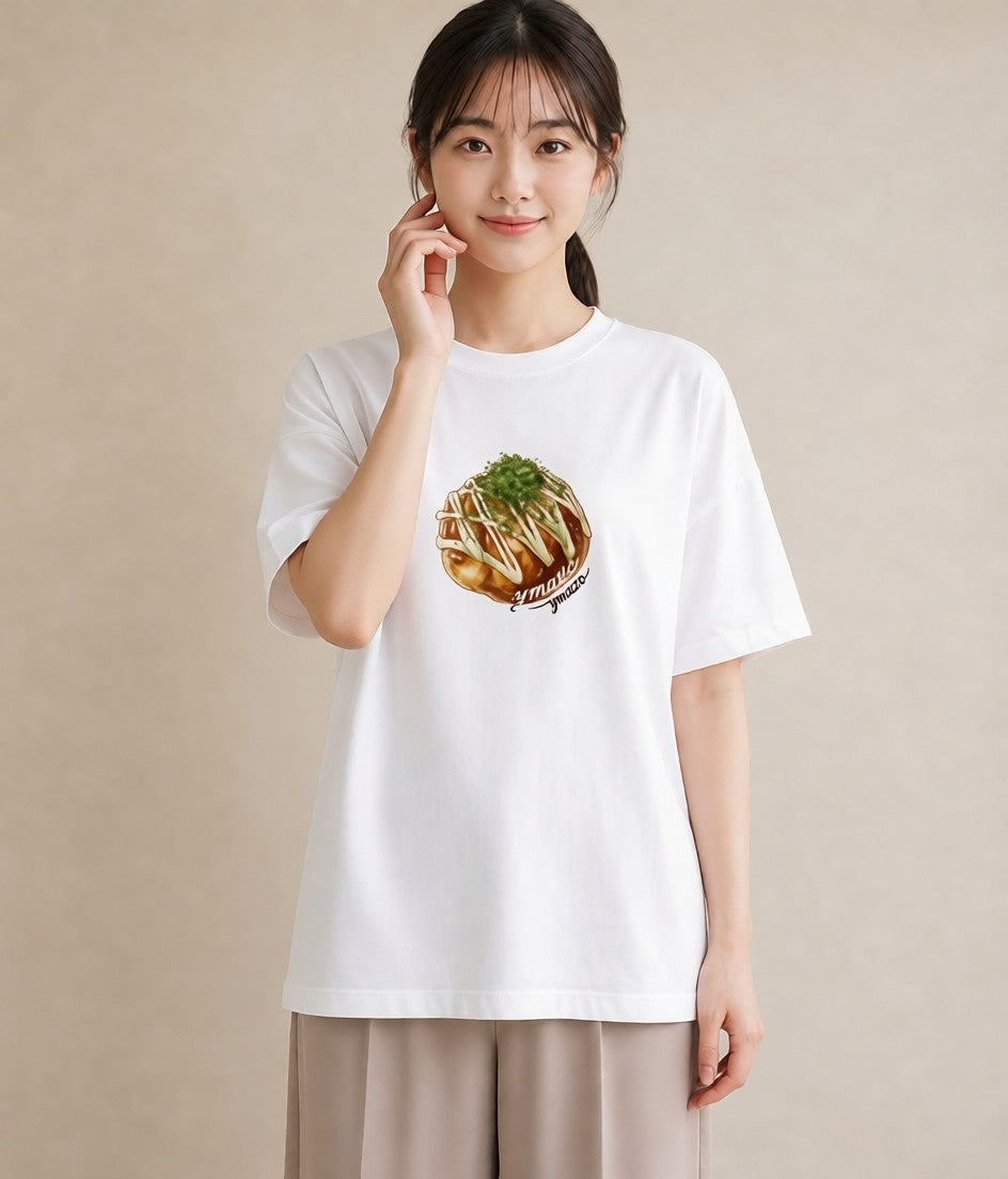 デザインTシャツ レディース お寿司 食べ物 フード イラスト シック 春コーデ 姉妹 白T YMAZO