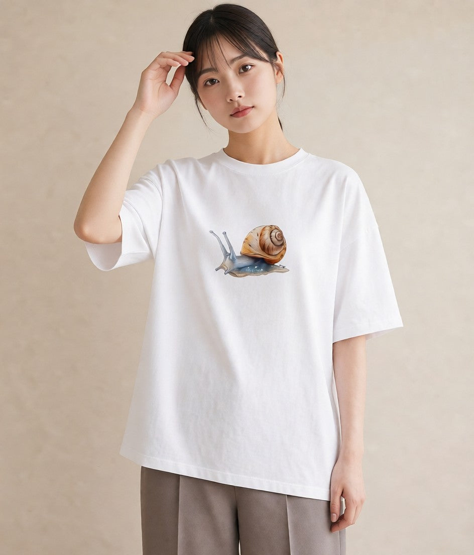 デザインTシャツ レディース ダンゴムシ 昆虫 虫 イラスト カフェコーデ 女子会 お揃い 白T YMAZO