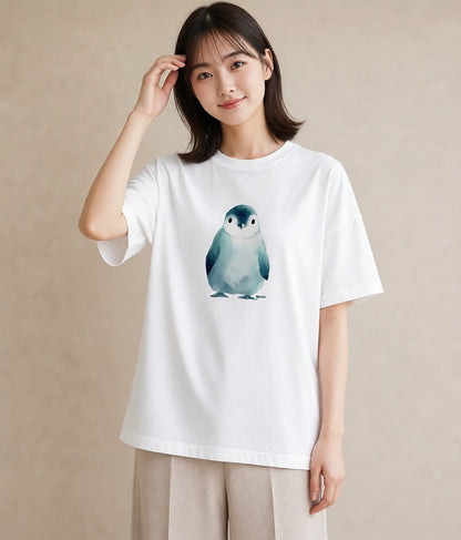 グラフィックTシャツ レディース セキセイインコ ペット 動物 イラスト 韓国風 20代 カジュアルコーデ 白T YMAZO