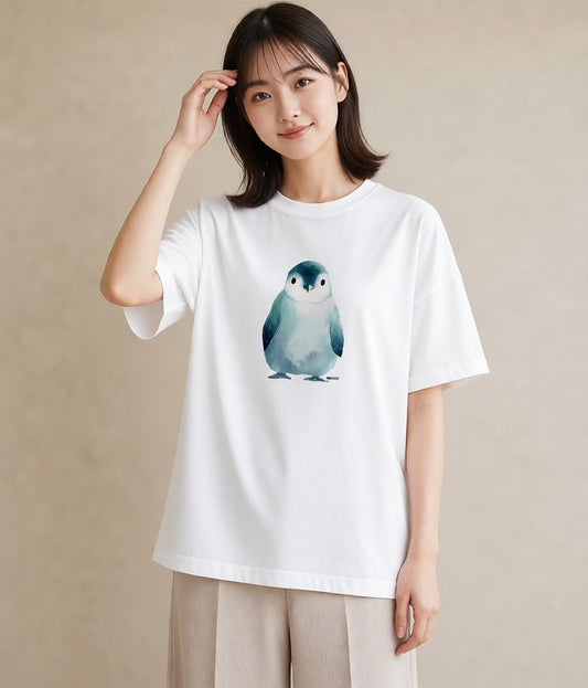グラフィックTシャツ レディース セキセイインコ ペット 動物 イラスト 韓国風 20代 カジュアルコーデ 白T YMAZO