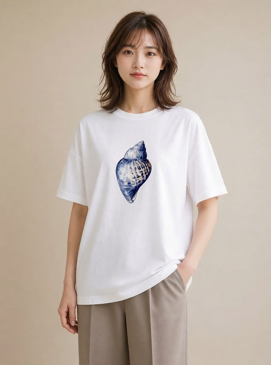 Tシャツ レディース どんぐり 植物 ボタニカル イラスト アート風 敬老の日 ホワイトデー 白T YMAZO