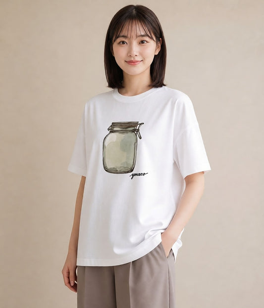 プリントTシャツ レディース はちみつ 食べ物 フード イラスト お洒落 春コーデ 姉妹 白T YMAZO