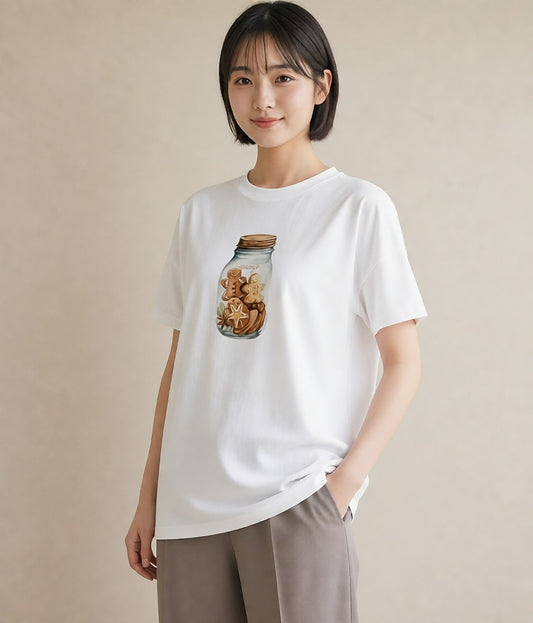 デザインTシャツ レディース ミルク 食べ物 フード イラスト 手描き風 敬老の日 ホワイトデー 白T YMAZO