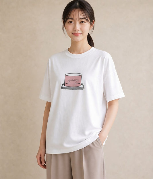 Tシャツ レディース スイーツ お菓子 デザート イラスト 公園 ママ 白T YMAZO
