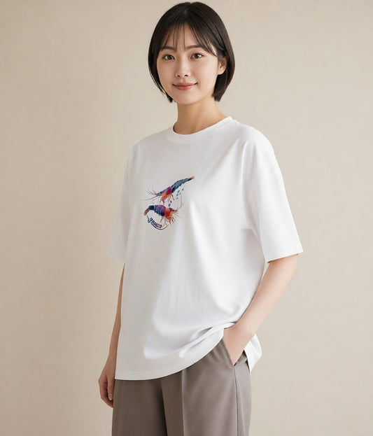 Tシャツ レディース 魚座 星空 宇宙 イラスト 旅行コーデ ペアコーデ 秋コーデ 白T YMAZO