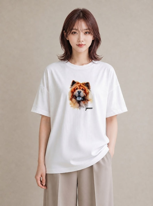 プリントTシャツ レディース 柴犬 しばいぬ 犬 いぬ イラスト ヴィンテージ風 ルームウェア ギフト 白T