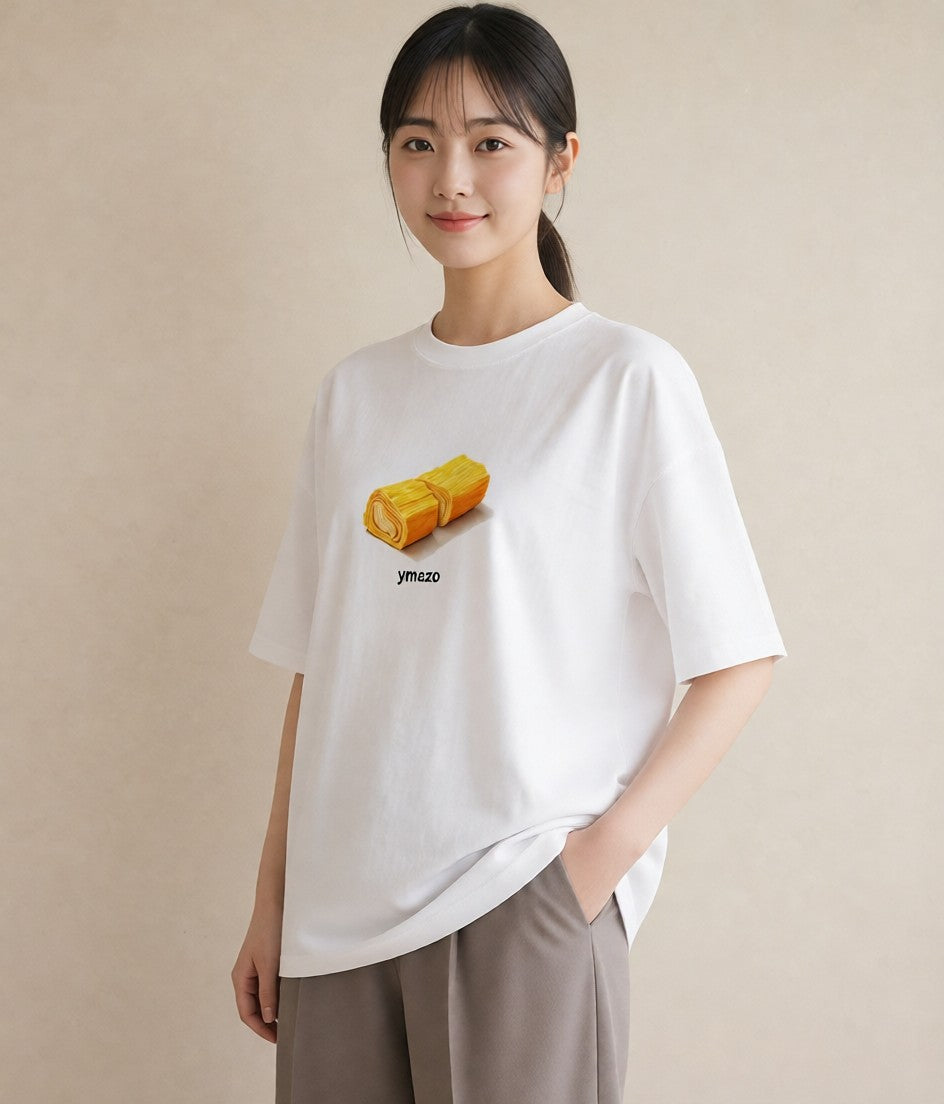 半袖Tシャツ レディース お寿司 食べ物 フード イラスト 旅行コーデ 母の日 ビーチ 白T YMAZO