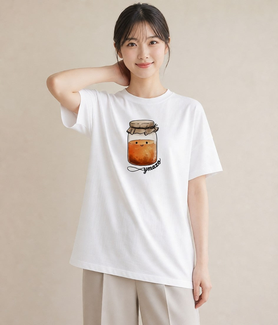 デザインTシャツ レディース クリームソーダ 食べ物 フード イラスト モード 散歩 お出かけ 白T YMAZO