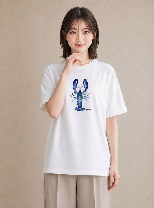 グラフィックTシャツ レディース 蠍座 星空 宇宙 イラスト 休日コーデ お揃い 親子 白T YMAZO